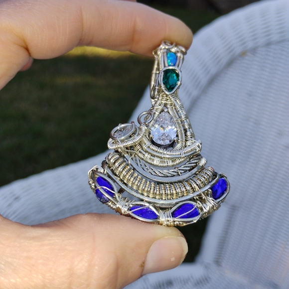 Wire wrapped Cubic Zirconia - Picture 8 of 11